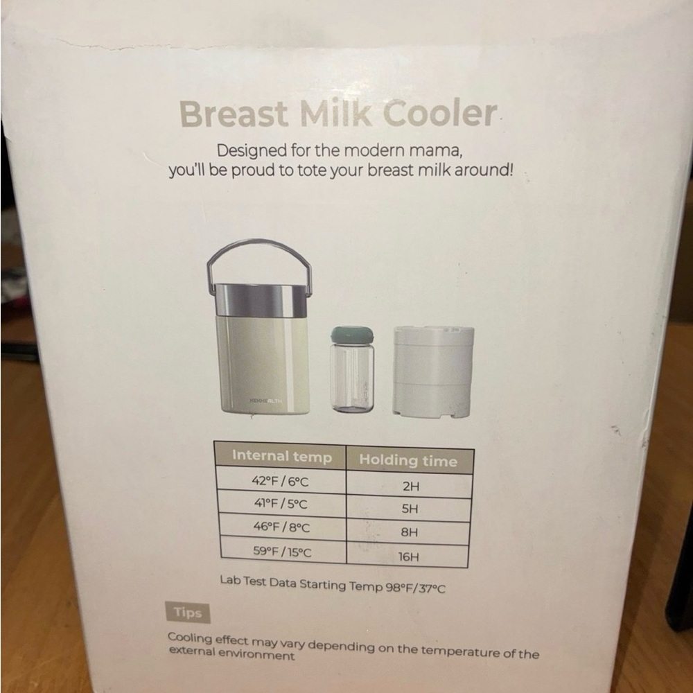 11oz Half-Day Cold-Chain Breastmilk Cooler, Double-Wall Vacuum Stainless Steel - Picture 8 of 9